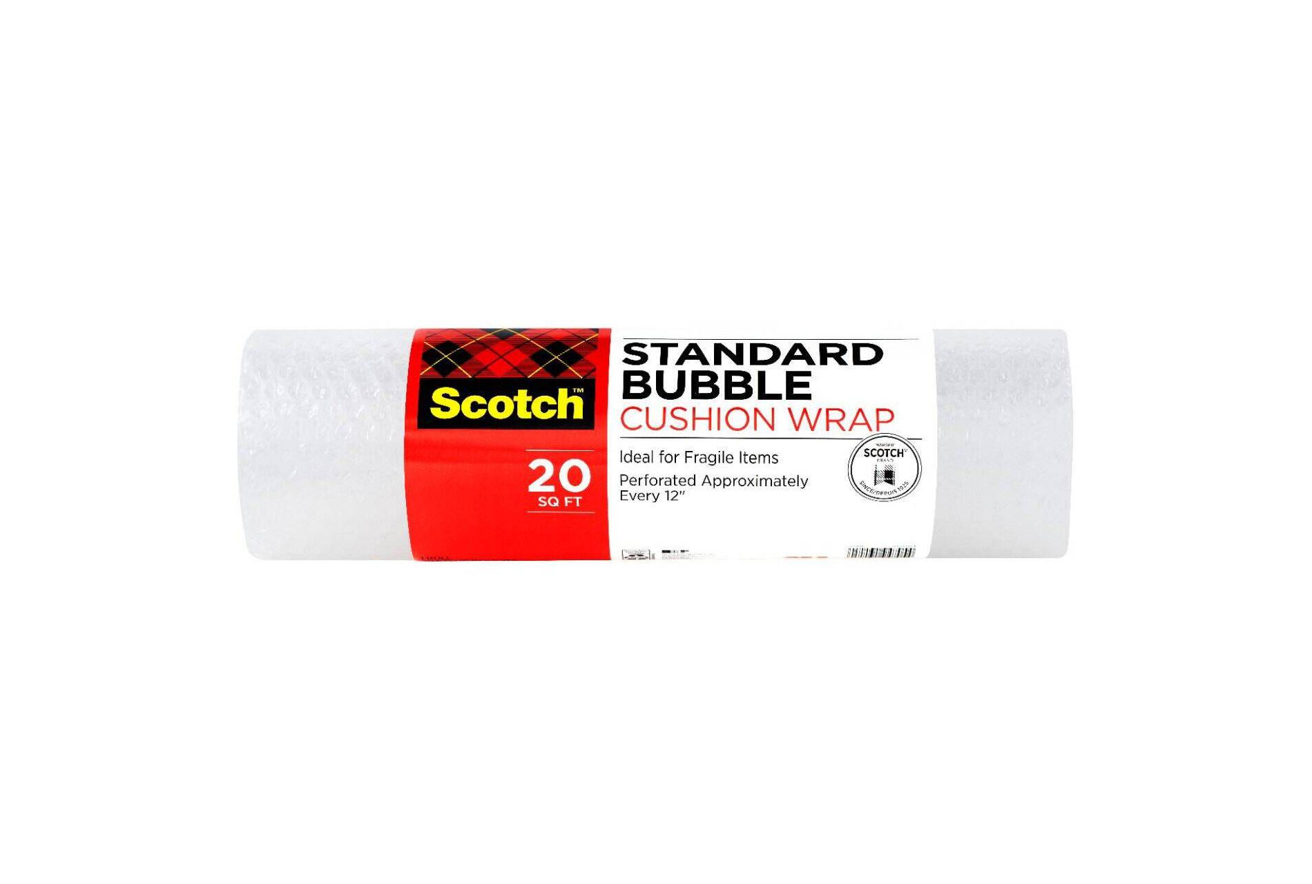 Scotch 20 sq ft 16" x 15' Cushion Wrap Perforated Clear