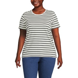 Lands' End Women's Relaxed Supima Cotton T-Shirt - 1 of 4