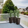 SEVOBAL Planters 3 Tall Rattan Planters with Drainage Holes Set of Outdoor Indoor Flower Pots, Brown, 14.25"*14.25"*24" - 2 of 4