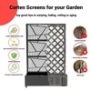Metal Privacy Screen With Wheels, Galvanized Steel Garden Trellis & Planter Box for Climbing Plants/Vines– Galvanized Raised Garden Bed - 3 of 4