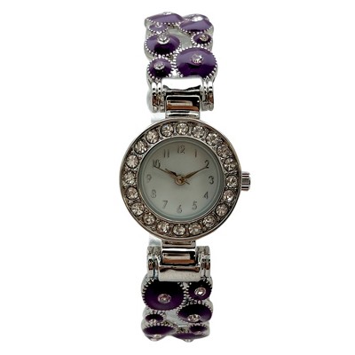 Olivia Pratt Colorful Round Shapes Band Bangle Women Watch