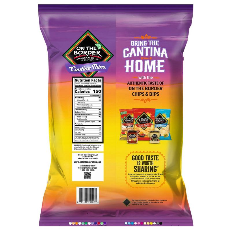 On The Border Cantina Thins Tortilla Chips &#8211; 9.125oz, 3 of 7