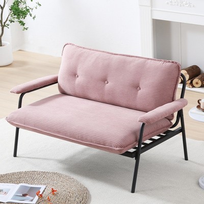 NicBex Modern Loveseat Sofa Small Couch with Sturdy Metal Frame,Corduroy Lounge Sofa Chair for Living Room,Apartment