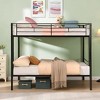 NicBex Modern Bunk Bed,Metal Bunk Bed Frame with Ladder and High Guardrail for Kids Teens Adults,Large Under Bed Storage - 2 of 4