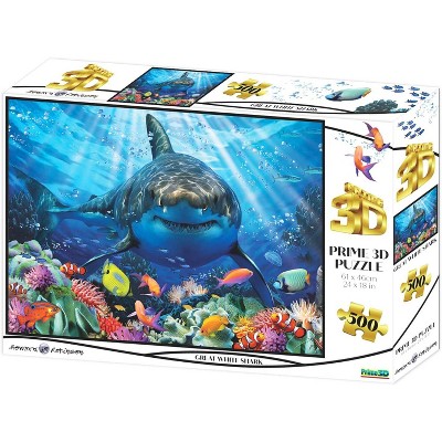 Howard Robinson Howard Robinson Prime 3D Great White Shark 500 Piece Puzzle