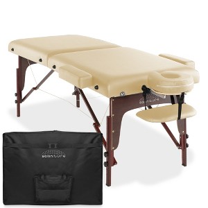 Saloniture Professional Portable Lightweight Bi-Fold Massage Table with Reiki Panels - 1 of 4