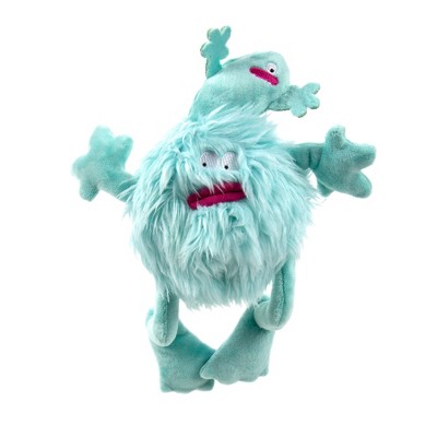 goDog PlayClean Germs Monster Squeaker Plush Pet Toy for Dogs & Puppies