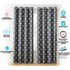 HLC.ME Arrow Printed Privacy Energy Efficient Room Darkening Grommet Window Curtain Drape Panels, Set of 2 - 4 of 4