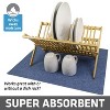 LunaLulinlk Dish Drying Mat, Oversized 19x24 in. Super Absorbent, Quick Dry Fabric, Waterproof & Slip-Resistant Blue - 4 of 4