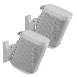 Sanus Wireless Speaker Swivel and Tilt Wall Mounts for Sonos ONE, PLAY:1, and PLAY:3 - Pair (Black)