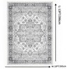 Garvee 10x13FT Washable Area Rug, Ultra-Thin Vintage Rug Printed Carpet, Non Slip Stain Resistant Foldable Mat for Living Room,Bedroom, Dinning Room - 2 of 4