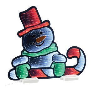 Snowman Candy Cane Ekkolight 21.5"L - 1 of 2