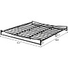 Homhougo Low Profile Queen Bed Frame, 6 Inch Heavy Duty Metal Queen Size Platform Bed Frame, Mattress Foundation with Steel Slat Support, Black - 3 of 4