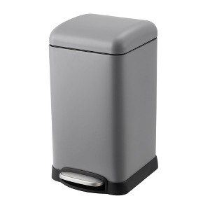 12L Stainless Steel Trash Can, Step Pedal Garbage Bin with Soft Close & Fingerprint-Resistant, Removable Inner Bucket for Kitchen, Bathroom - 1 of 4