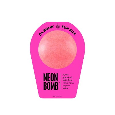 Da Bomb Bath Fizzers Neon Pink Bath Bomb - 3.5oz