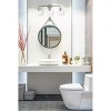 Elegant Lighting Hanson 3 lights bath sconce in polished nickel with clear shade - 2 of 4