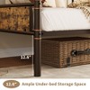 Heavy Duty Brown Twin Daybed – Metal Bed Frame with Classic Headboard & Steel Slats, Sofa for Living Room/Guest Room, No Box Spring Needed - 4 of 4