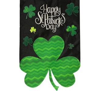 Briarwood Lane St. Patricks Day Garden Flag 12x18 For Outdoor Shamrock Burlap For St. Patricks Day Garden Flag Flags For Outside - 1 of 4