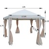 13ft x 13ft Patio Hexagonal Gazebo With Storage Bag, Outdoor Waterproof Pop Up Gazebo With Strong Steel Frame, Soft Top Event Tent - 4 of 4