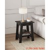 End Table with Storage & Night Stand 2-Tier Side Table - Compact Farmhouse Bedside Table for Small Bedrooms, Living Room Accent Furniture - 2 of 4