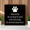 Slickblue Dog Rescue Quote Wood Sign, Routed Slot Hanging, Wall or Shelf Decor, Rustic Look, 7x7 Size, Color Options - 2 of 3