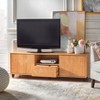 Messina TV Stand for TVs up to 68" Light Brown - Buylateral: Media Console with Adjustable Shelves, Cable Management - 4 of 4