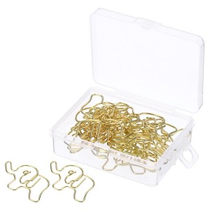 Unique Bargains Metal Prevent Tearing Pages Home Office Paper Clip 20 Pcs - 1 of 4