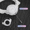 Unique Bargains Flower Lapel Pins Stick Brooch for Men Wedding Graduation 1 Pc - 2 of 4