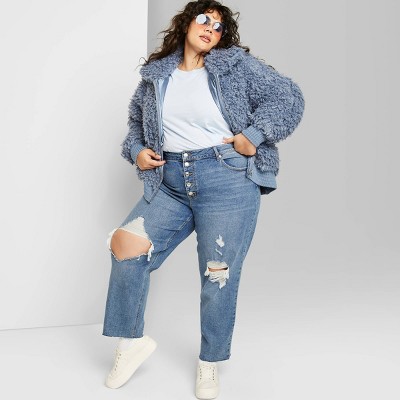 high waisted ankle length jeans