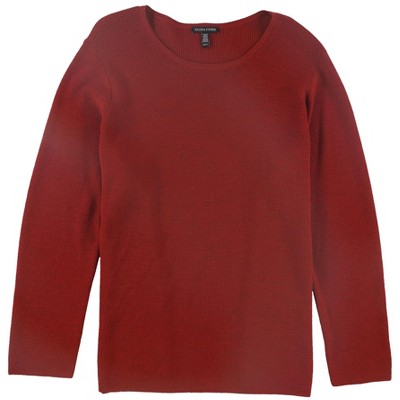 Eileen Fisher Womens Solid Pullover Sweater