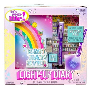 Light Up Diary - It's So Me: Multicolor Hard Cover Journal for Kids, 120 Pages, 7.25 x 9.75 Inches, Lined Paper - 1 of 4