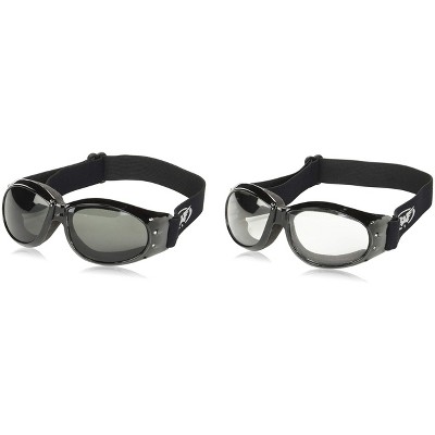2 Pairs of Global Vision Eyewear Eliminator Safety Motorcycle Goggles