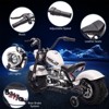 Kids Electric Off-Road Dirt Bike,36V Motorcycle with Top Speed of 16.5 Mph, Spring Suspension, Led Lights, Music Player - 3 of 4