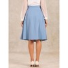 Allegra K Women's Pleated Button Decor High Waist Casual Office Swing Midi Skirts - 3 of 4