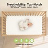 KeaBabies Lyra Muslin Crib Sheets for Boys, Girls, 2pk 52x28 Cotton Baby Crib Mattress Sheets Fitted, Soft, Breathable - 3 of 4