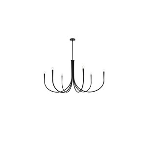 Elegant Lighting Layne 50 inch chandelier in Black - 1 of 4