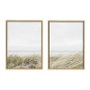 Kate and Laurel Sylvie East Beach Left and Right Framed Canvas by Amy Peterson Art Studio, 2 Piece 18x24, Natural - 2 of 4