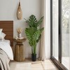 GlasFlength Artificial Plants Artificial Rubber Tree Artificial Monstera Tree Faux Plants for Indoor Home Decor, Green, 26"*22"*45" - 2 of 4