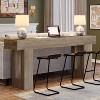 Gulches Farmhouse Console Table - Extra Long Narrow, Grey Finish, 63 Inches for Entryway, Living Room - 3 of 4