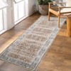 Vintage Washable Area Rug Non Slip Non Shedding Traditional Floor Cover  Stain Resistant Accent Indoor Foldable Mat - 3 of 4