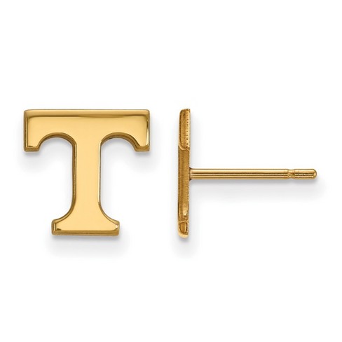 Black Bow Jewelry 10k Yellow Gold Tennessee Volunteers NCAA Post Earring - image 1 of 3