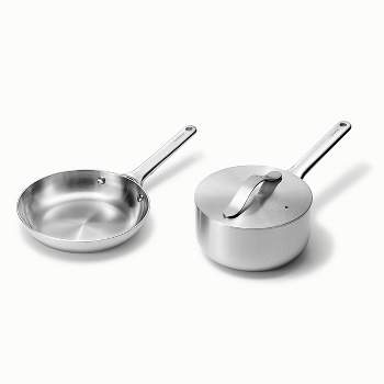 Caraway Home 2pc Stainless Steel Cookware Set