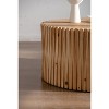 NicBex Set of 1 or 2 Cylinder Side Tables Textured Barrel Design (16" or 24"H) Mid-Century, Industrial, Brutalist Styles - 3 of 4