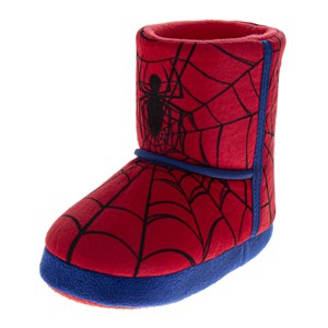 Marvel Spiderman Boys Slippers The Amazing Spidey House Shoes Indoor Cozy Plush Slippers Size Toddlers - 1 of 4