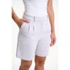 Lafidi Women’s Avia Hi-Rise Bermuda Shorts with Pleated Front and Sleek Pockets for a Polished, Professional Look - 3 of 4