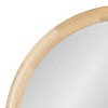Kate & Laurel All Things Decor 32"X32" Dessa Round Wall Mirror Natural - 3 of 4