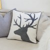 Tramull Reindeer Velvet Pillow 20x20 with Insert, Holiday Accent Pillow, Festive Christmas Decor for Couch Bed - 3 of 4