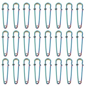Unique Bargains Metal DIY Blankets Crafts Brooch Making Home Sewing Large Safety Pins 32 Pcs - 1 of 4