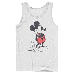 Men's Mickey & Friends Distressed Mickey Mouse Pose Tank Top - 1 of 4