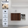 Okak Floating Bathroom Vanity with Sink Combo, Bathroom Sink Vanity with Soft Close Doors/Cabinets, Bathroom Sink Cabinet for Bathroom,Oak - 3 of 4